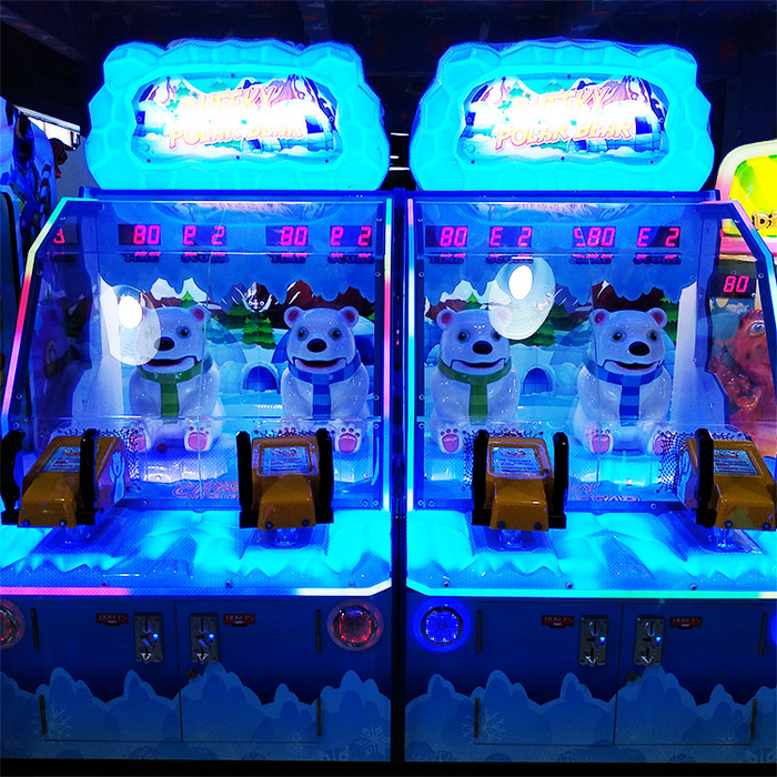 Children Game Machine - Funny Polar Bear Water Shooting Simulator Game Console