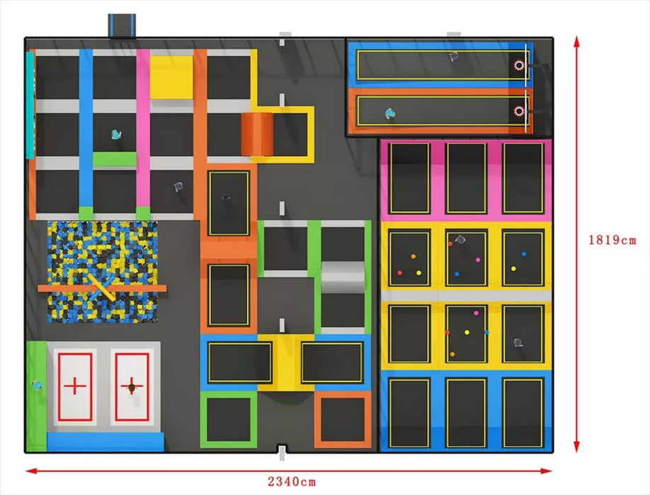 Amusement Park Rides - Trampoline Park Equipment