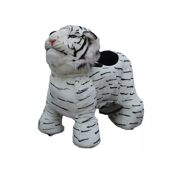 Kiddie Rides - White Tiger Animals Rideable