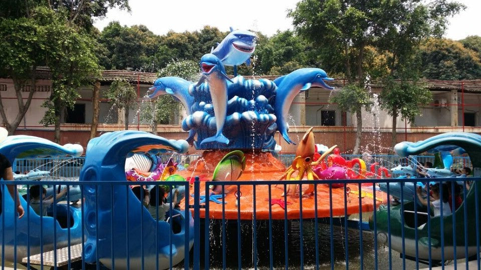 Amusement Park Rides - Amusement Shark Fighting Island