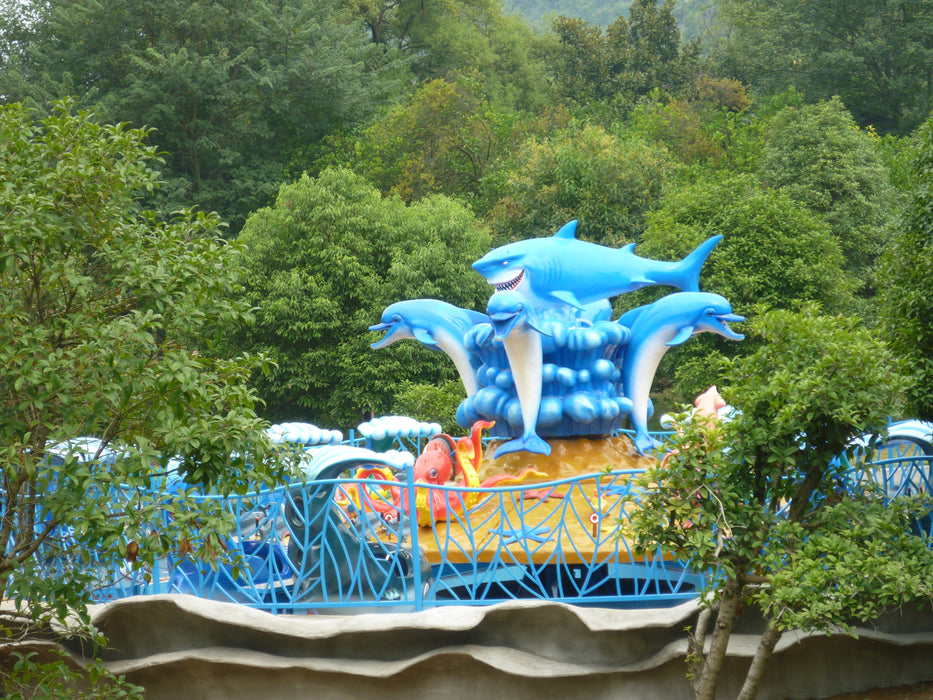 Amusement Park Rides - Amusement Shark Fighting Island