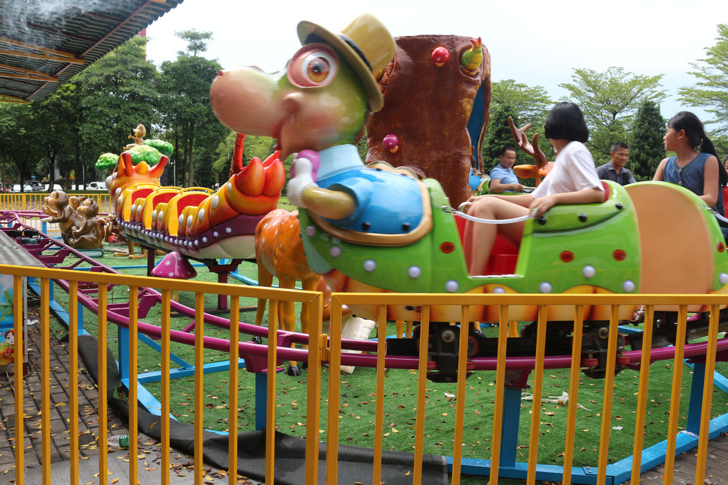 Amusement Park Rides - Mini Track Train Fruit Worm Roller Coaster