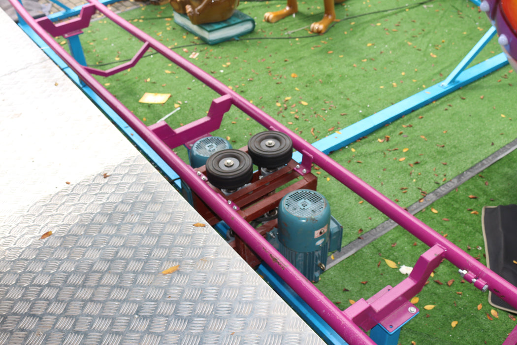 Amusement Park Rides - Mini Track Train Fruit Worm Roller Coaster