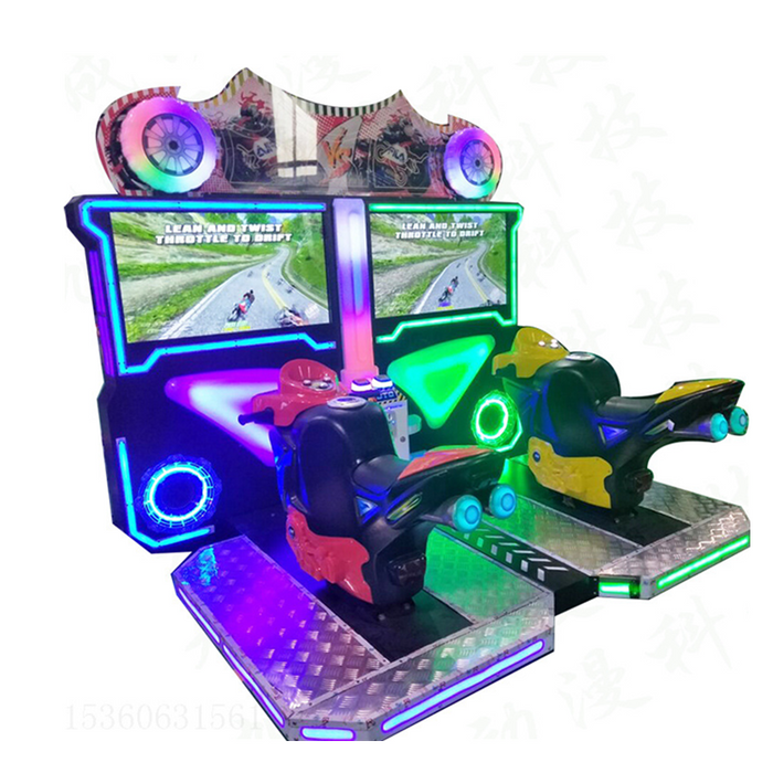 Racing Simulator Game Console - Double Players Motorcycle Racing Simulator Arcade Game Machine