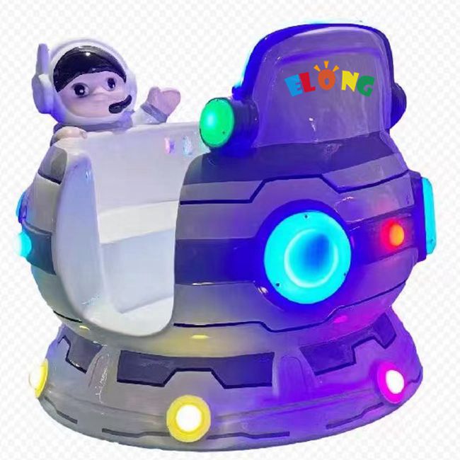 Kiddie Rides - 360 Degree Rotating Cup Kiddie Rider Machines Mp5 Screen Rotating Swing Machine Coin Operated