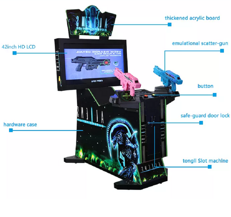 Shooting Simulator Game Console - 42"LCD Aliens Extermination manufacturer adults gun shooting arcade game machine