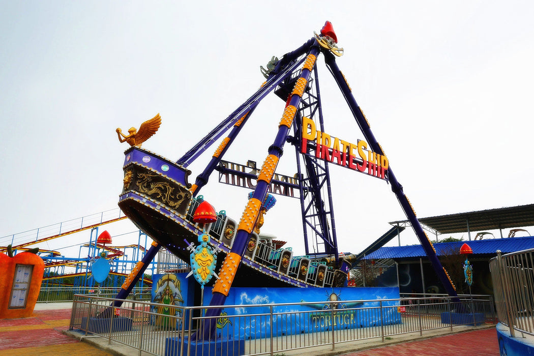 Amusement Park Rides - Big Pirate Ship Ride