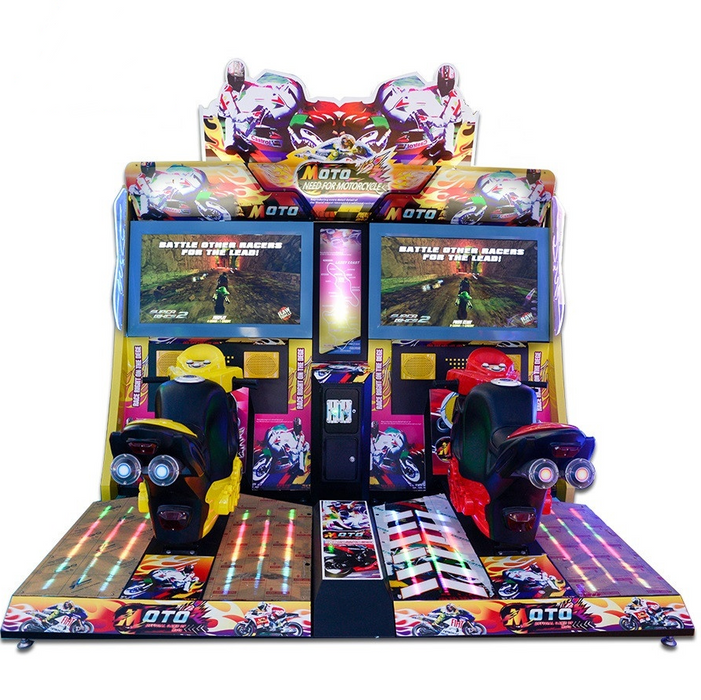 Racing Simulator Game Console - Amusement game center coin arcade motorcycle game machine super bike simulator with motherboard